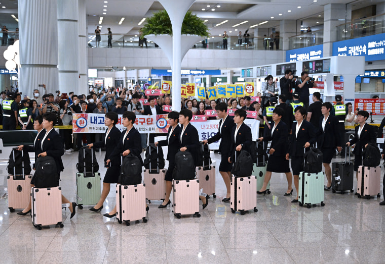 442462e8-f9ad-477f-af05-0b708e2eee45 North Korean Women’s Soccer Team Visits South Korea After Nearly Eight Years