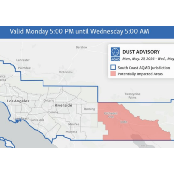 Southern California Faces Poor Air Quality Due to Windblown Dust
