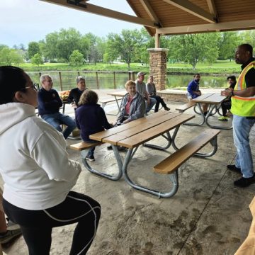 Volunteers Clean Up Montgomery Dam and Waubonsie Lake Park