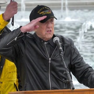 f9482c54-f24a-48bb-bcd4-781bd7ba4cc1 World War II Veteran David Yoho’s Emotional Tribute