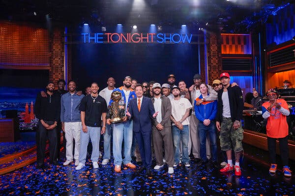 00a46bb6-fa14-438c-bf6e-5f14bff7d910 Late Night Highlights: New York Knicks Celebrate Their NBA Championship