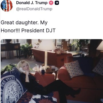 Unidentified Woman in Trump’s Post Sparks Online Speculation