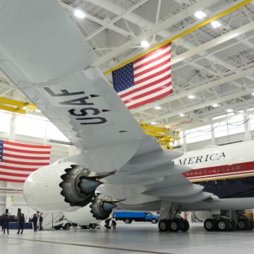 39a0e014-530f-45ca-b258-983e7d40b294 President Trump Unveils New Air Force One