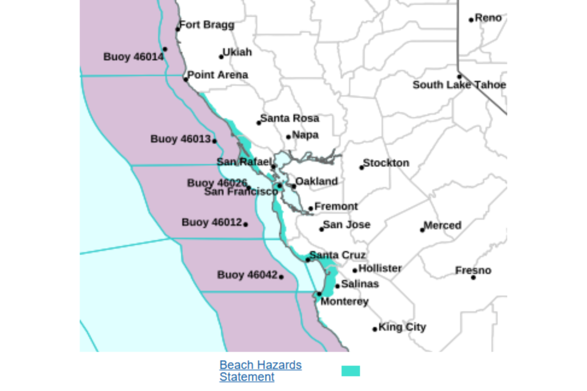 California Beachgoers Warned of Dangerous Ocean Conditions