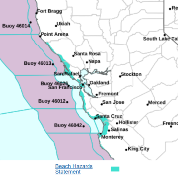 California Beachgoers Warned of Dangerous Ocean Conditions