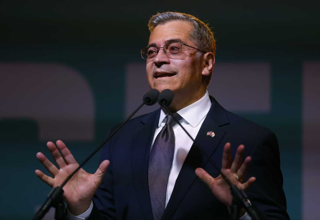 California Gubernatorial Candidate Xavier Becerra Holds Primary Night Event In Los Angeles Democrat Xavier Becerra Advances in California Governor Race