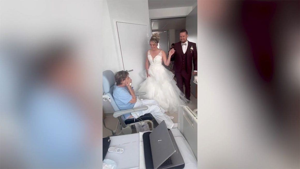 Bride Visits Hospitalized Mother Before Wedding