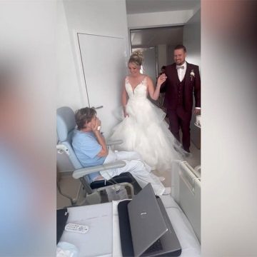 Bride Visits Hospitalized Mother Before Wedding