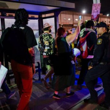 Newark Scales Back Police Presence at Delaney Hall Protests
