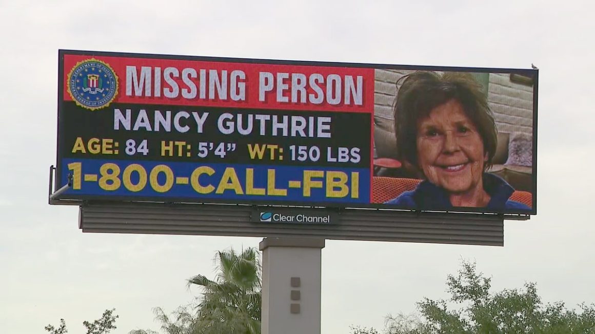 Development in Nancy Guthrie’s Suspected Kidnapping Case