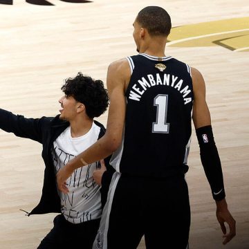 Fan Interrupts NBA Finals to Snap Selfie with Victor Wembanyama