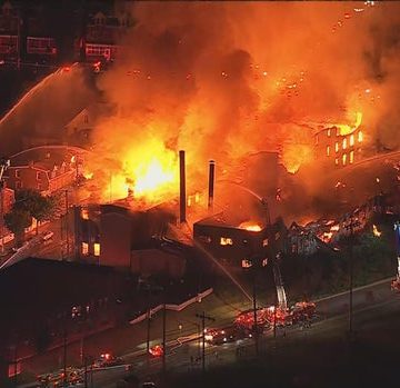 Massive Fire Erupts in Allentown, Prompting Evacuations