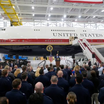 President Trump Unveils New Air Force One Aircraft