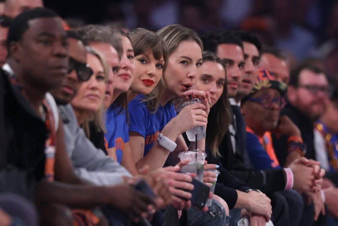 Taylor Swift and Este Haim at NBA Finals Game 4