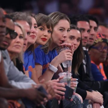 Taylor Swift and Este Haim at NBA Finals Game 4