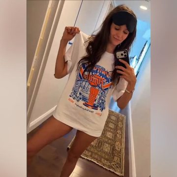 Nina Dobrev Celebrates Knicks’ Victory at Madison Square Garden