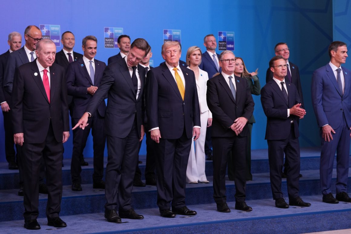 Towering Figures at NATO Summit Challenge Trump’s Usual Height Advantage