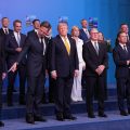 Towering Figures at NATO Summit Challenge Trump’s Usual Height Advantage
