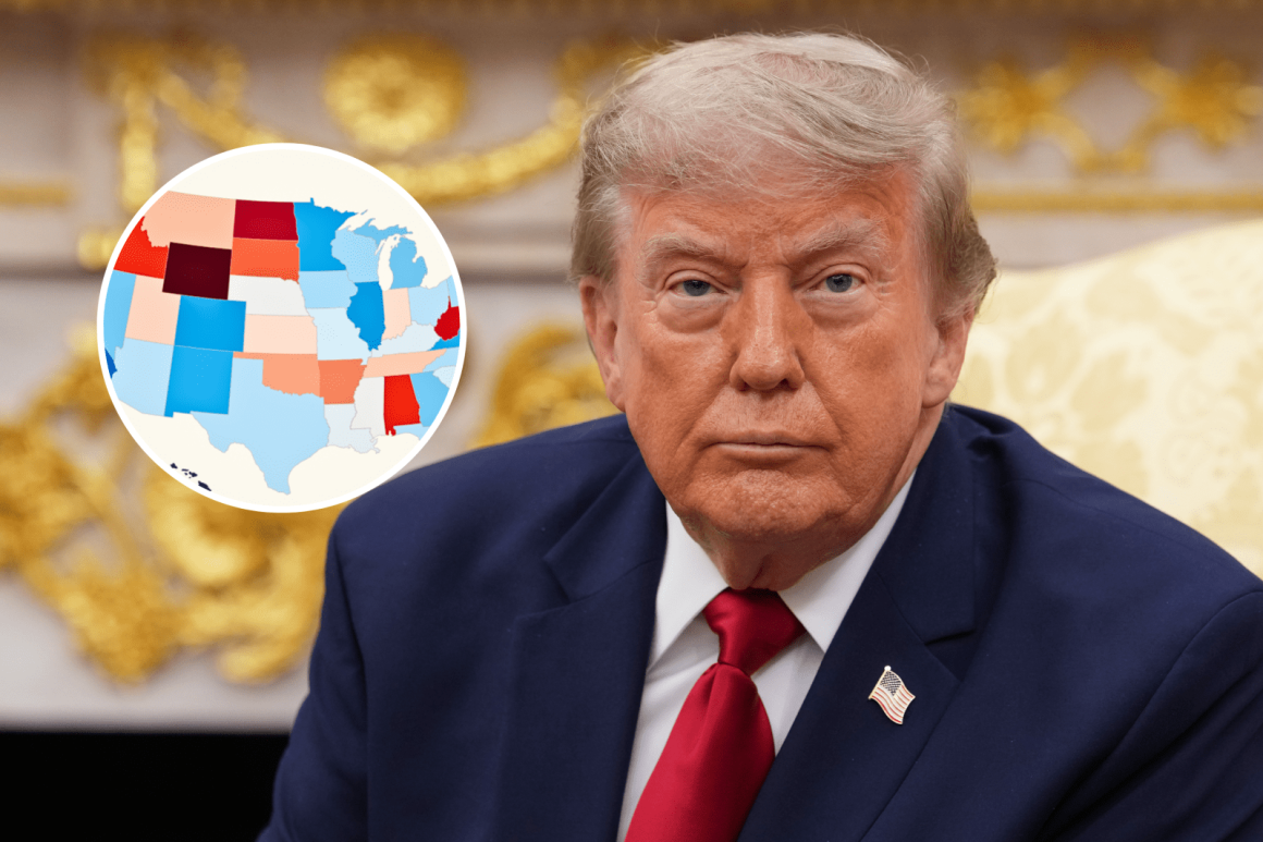 Trends in Trump’s Approval Ratings 18 Months Into Second Term