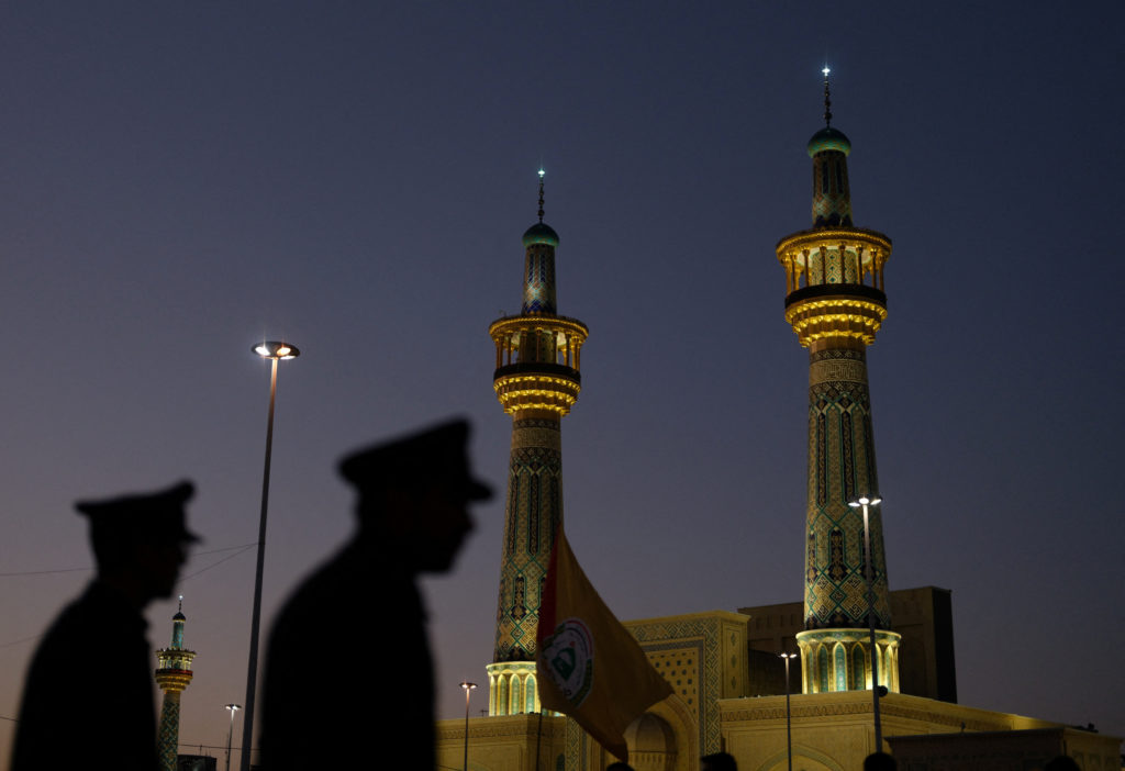 Iranians prepare for the burial of late Supreme Leader Ayatollah Ali Khamenei, who was killed on February 28 in Israeli and U.S. airstrikes, in Mashhad U.S. Military Conducts Strikes on Iran After Shipping Attacks