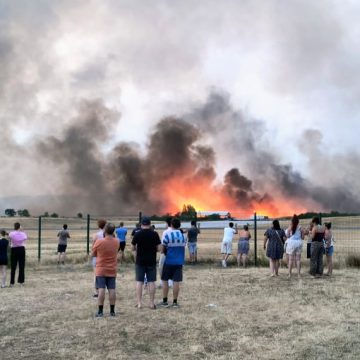 France Battles Wildfire Near Bordeaux With Military Assistance