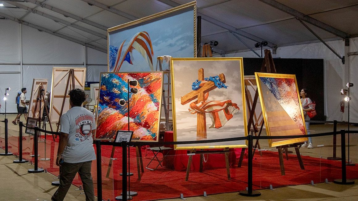 Patriotic Artist Scott LoBaido’s Monumental Portrait of Old Glory