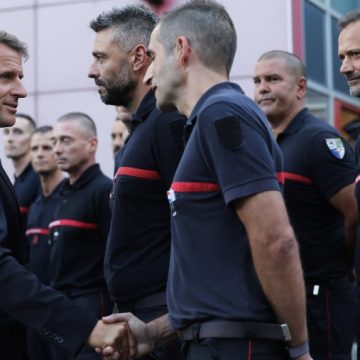 Emmanuel Macron Urges Fire Crews to Battle Massive Wildfire in France