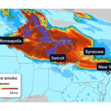 Canadian Wildfire Smoke Triggers Air Quality Alerts in US