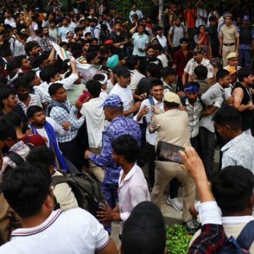 Indian Protesters Demand Resignation Over Exam Scandal