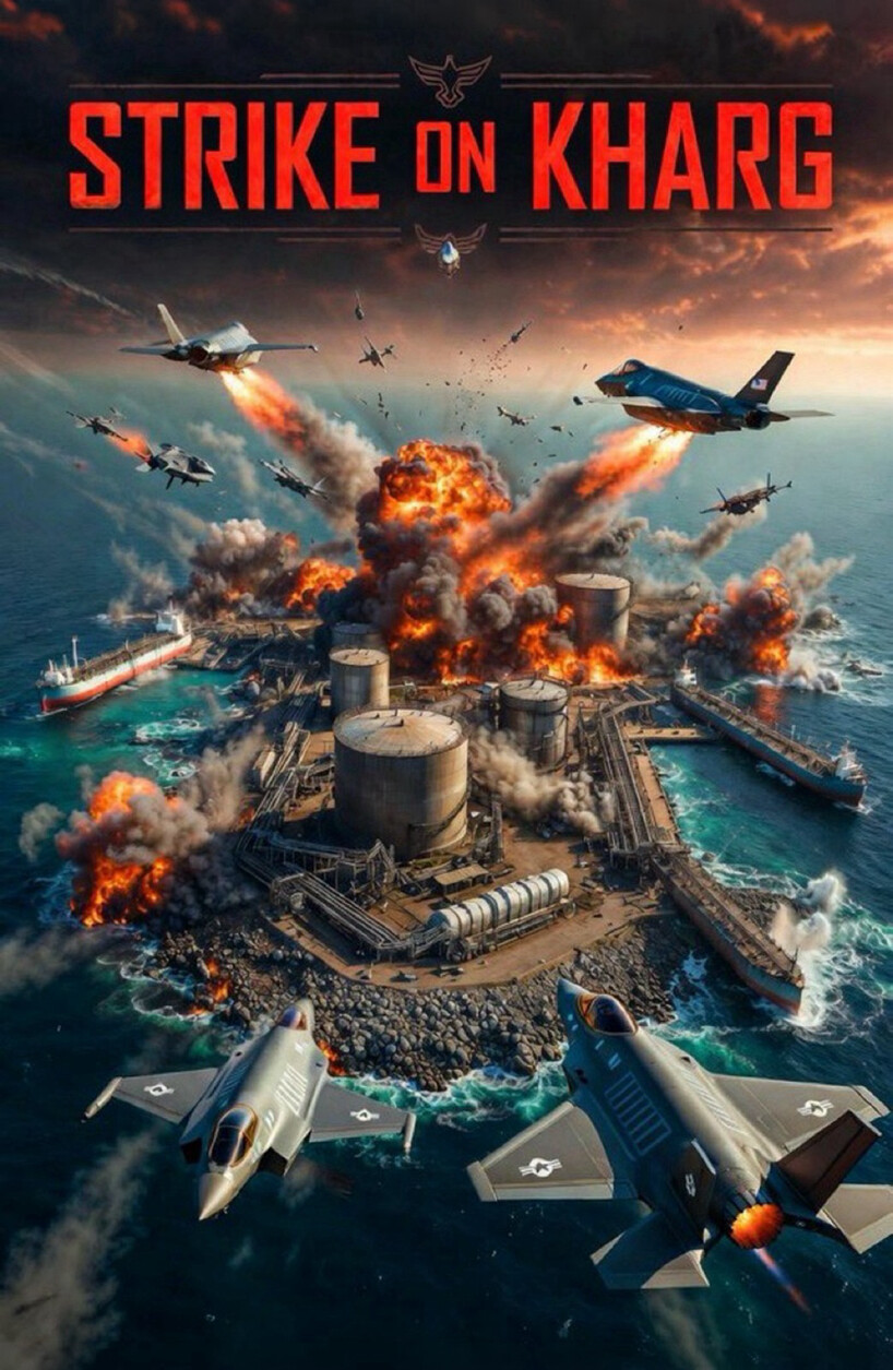 842c8da8-0d77-41b9-a82d-bc6ec9c373de Trump Shares AI-Generated Images Related to Iran’s Kharg Island