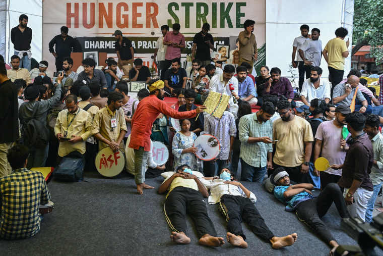 a855971a-a39f-4819-9287-0b1b0be4c816 Activist Hospitalized Amid Hunger Strike for Education Reform in India