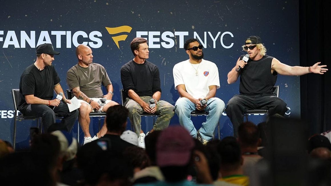 cb580a33-d5ba-4f6b-b2c8-97bb1d52a1d3 Tom Brady and Logan Paul’s Rivalry Heats Up at Fanatics Fest