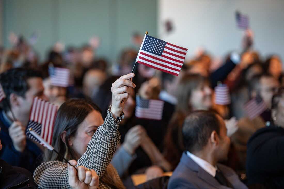 US-IMMIGRATION-CITIZENSHIP-CEREMONY Impact of Immigration Policy Changes on Spouses of U.S. Citizens
