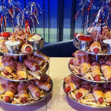 Dave & Buster’s Celebrates July 4th with Pretzel Dog Tower