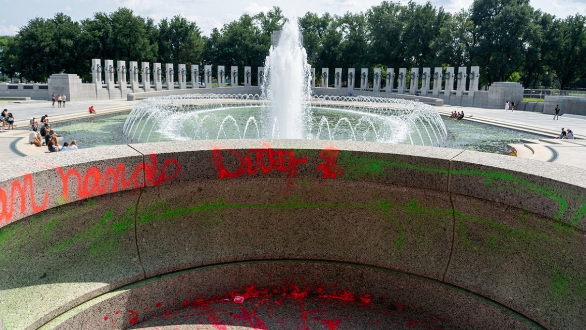 Woman Indicted for Vandalizing World War II Memorial in Washington, D.C.