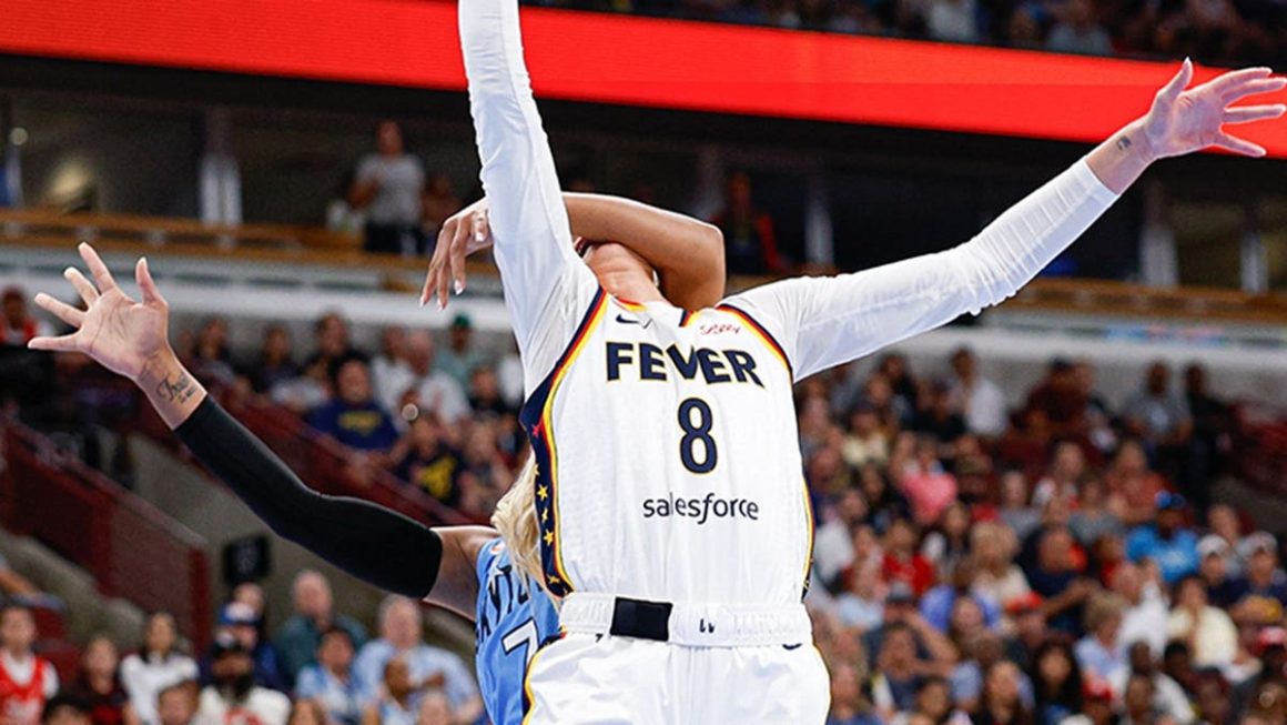2ee7a879-d9c5-434b-b007-088aeedeea0e Controversial Foul and Reactions in Indiana Fever vs. Chicago Sky Game