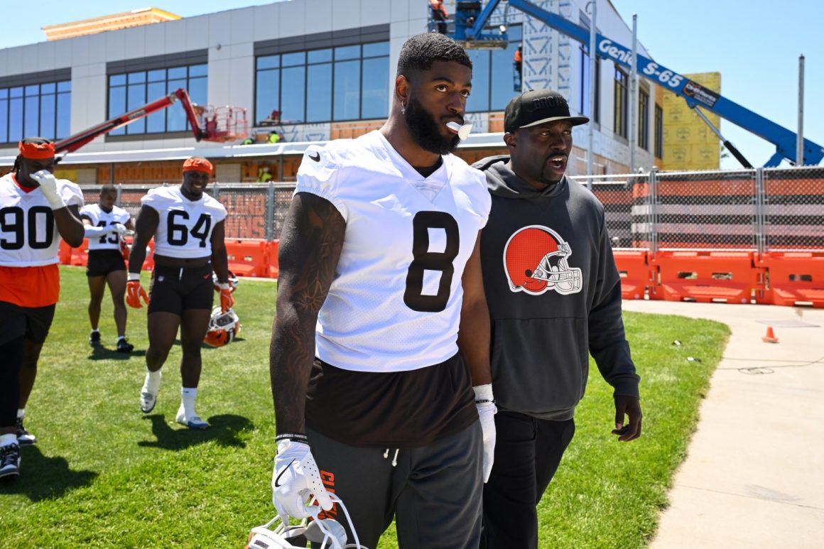 Training Camp Scuffle at Cleveland Browns Practice