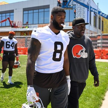 Training Camp Scuffle at Cleveland Browns Practice