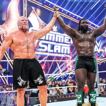 Oba Femi Triumphs Over Brock Lesnar in SummerSlam Hell in a Cell Match