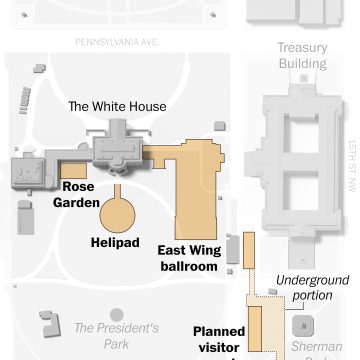 White House Grounds Construction Costs Rise for Taxpayers