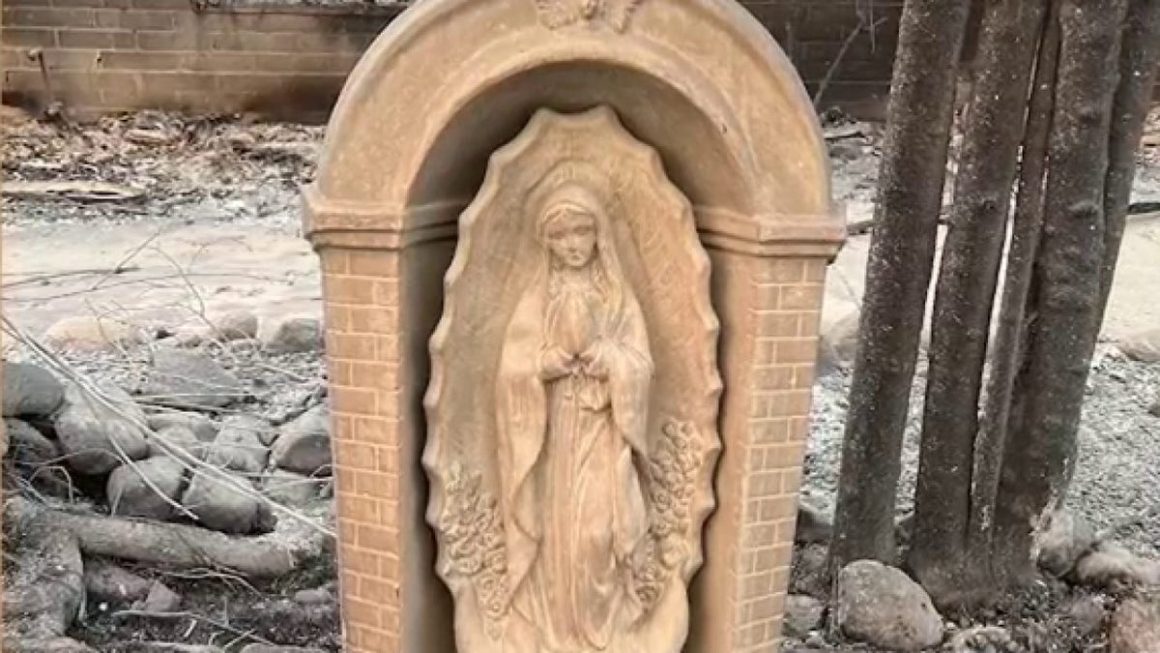 Survival of Virgin Mary Statue Highlights Community Resilience After Los Angeles Wildfires