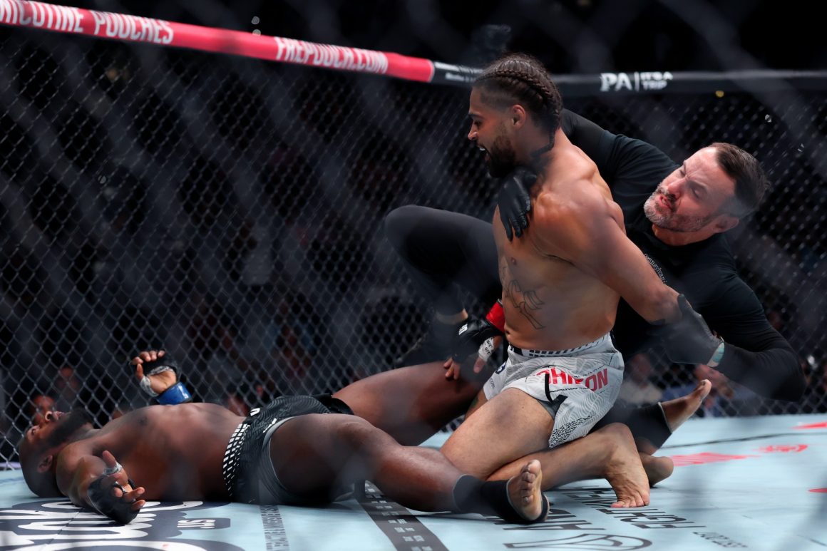UFC Referee Blake Grice Caught in the Crossfire at UFC 330