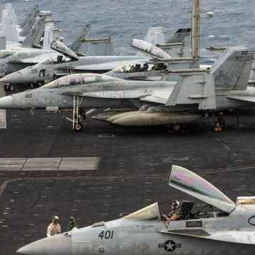 U.S. Navy Aviators Eject During Mishap on Aircraft Carrier