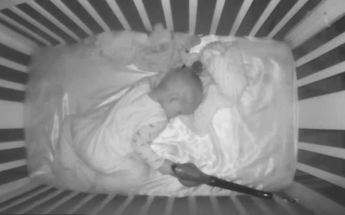 Toddler Finds Unlikely Sleep Aid in Toy Leaf Blower