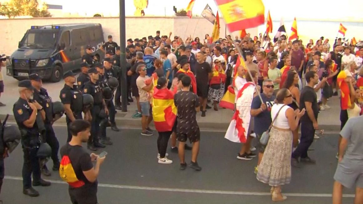 Mass Protests in Spain Over Migrant Crisis and Government Response