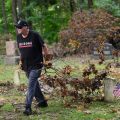 Community Volunteers Clean Up Post-Derecho Damage at Chesterton Cemetery