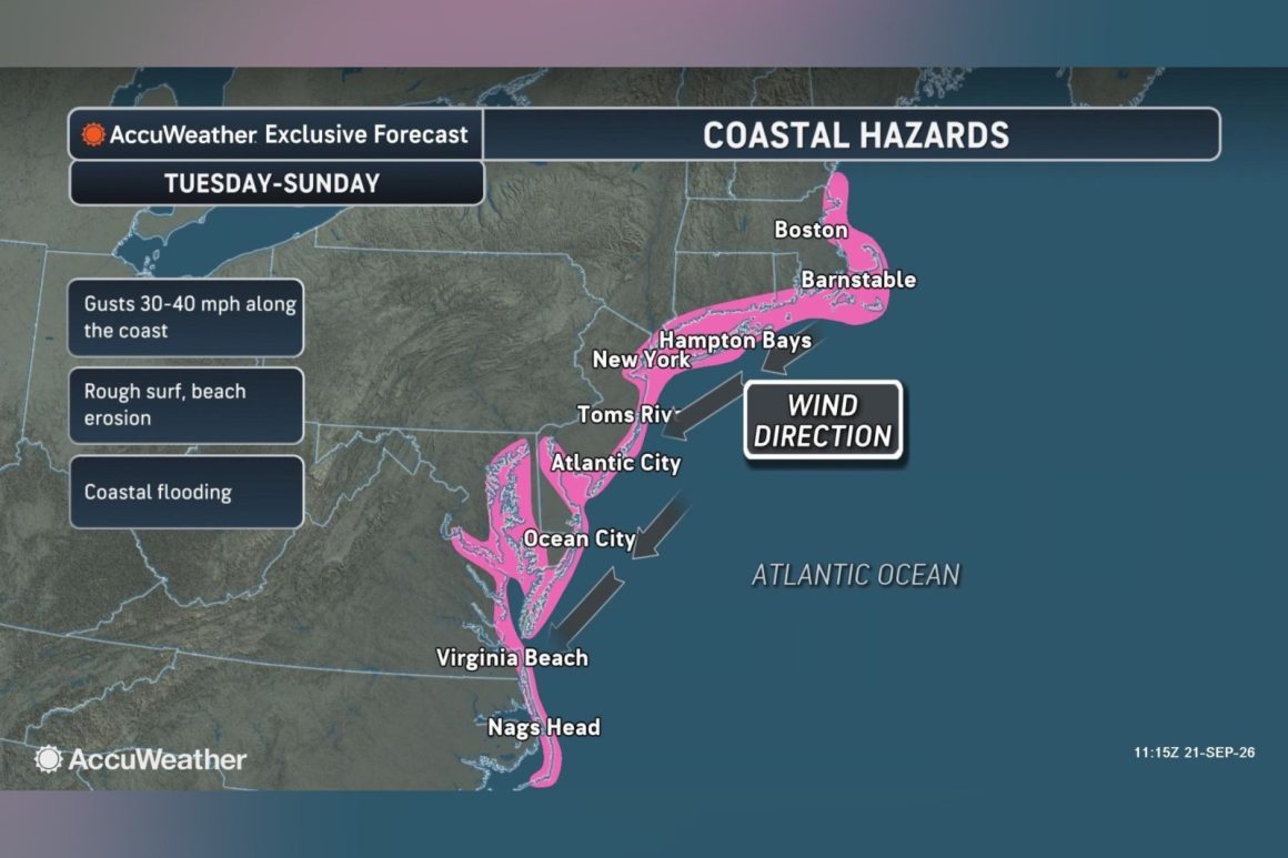 Nor’easter Threatens East Coast with Rain, Winds, and Flooding