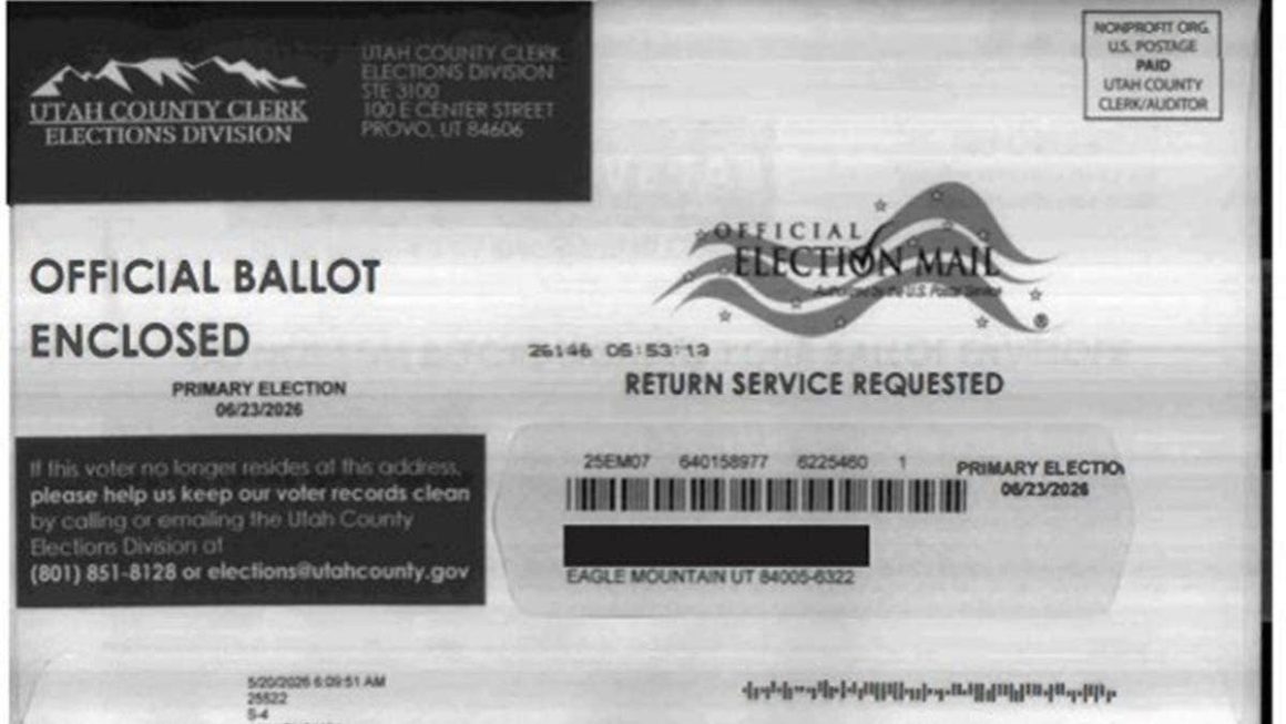 96efd5f4-10f9-4e5d-8118-84ee75245693 Former USPS Worker in Utah Indicted for Discarding Mail-In Ballots