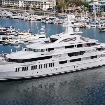 J.K. Rowling’s Superyacht Samsara Docked in Los Angeles Marina