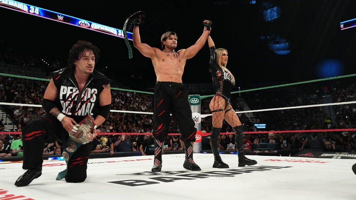 Los Perros del Mal Reclaim AAA World Trios Championship at Triplemania 34